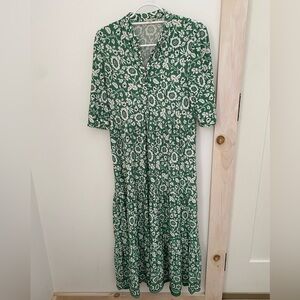 Max Studio Floral Green Prairie Dress Sz. XS